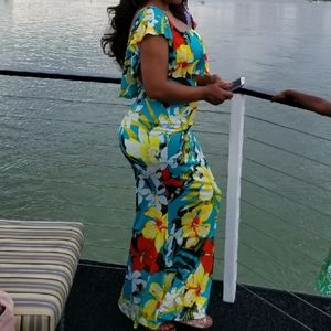 Maxi  dresse , summer dress, colorful  offshoulder